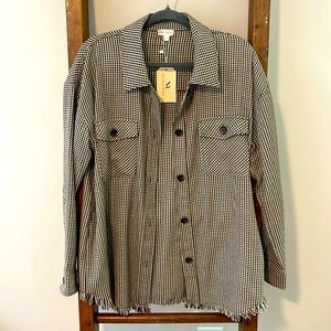 NWT Houndstooth Shacket